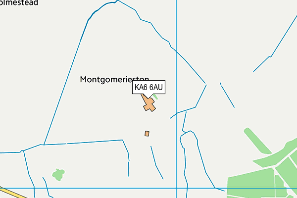 KA6 6AU map - OS VectorMap District (Ordnance Survey)