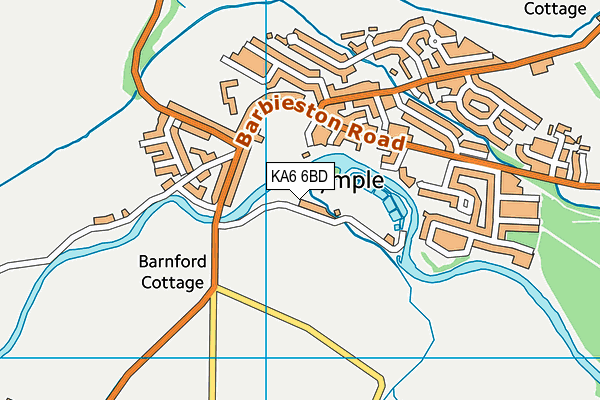 KA6 6BD map - OS VectorMap District (Ordnance Survey)