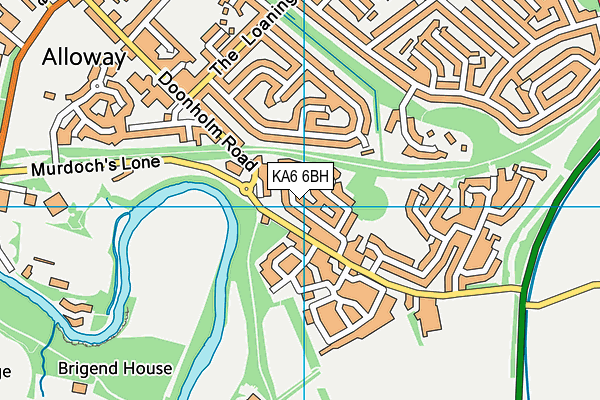 KA6 6BH map - OS VectorMap District (Ordnance Survey)