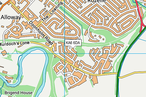 KA6 6DA map - OS VectorMap District (Ordnance Survey)