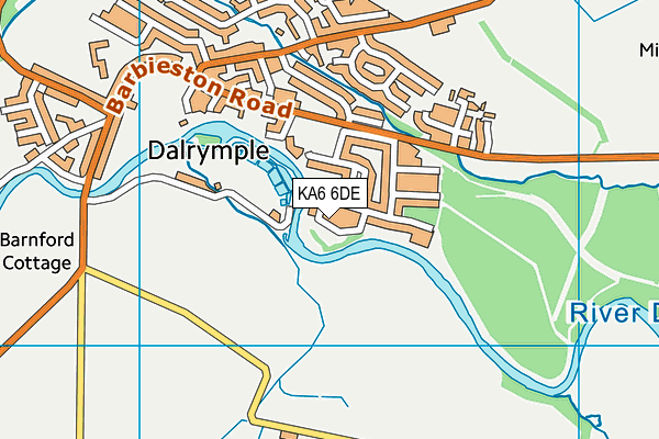 KA6 6DE map - OS VectorMap District (Ordnance Survey)