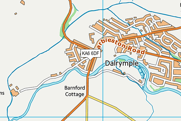 KA6 6DF map - OS VectorMap District (Ordnance Survey)