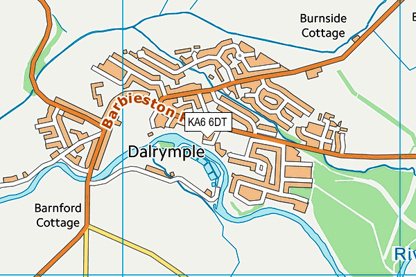 KA6 6DT map - OS VectorMap District (Ordnance Survey)