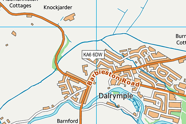 KA6 6DW map - OS VectorMap District (Ordnance Survey)