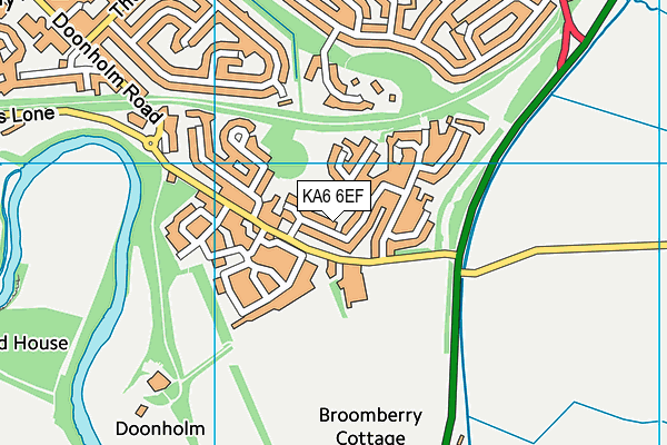 KA6 6EF map - OS VectorMap District (Ordnance Survey)