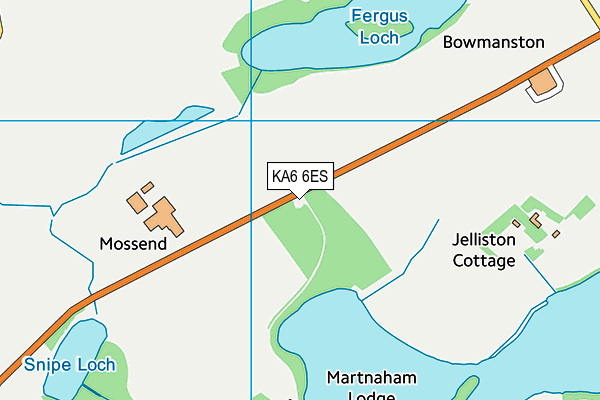 KA6 6ES map - OS VectorMap District (Ordnance Survey)