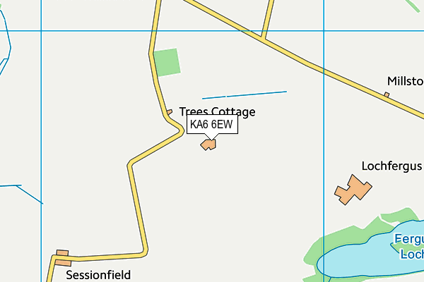 KA6 6EW map - OS VectorMap District (Ordnance Survey)
