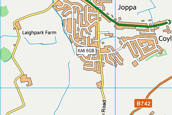 KA6 6GB map - OS VectorMap District (Ordnance Survey)