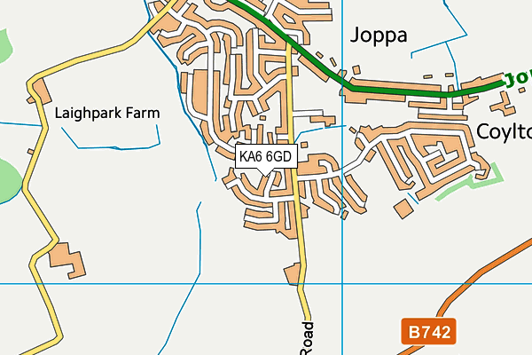 KA6 6GD map - OS VectorMap District (Ordnance Survey)