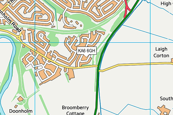 KA6 6GH map - OS VectorMap District (Ordnance Survey)