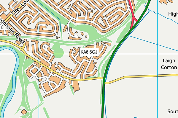 KA6 6GJ map - OS VectorMap District (Ordnance Survey)