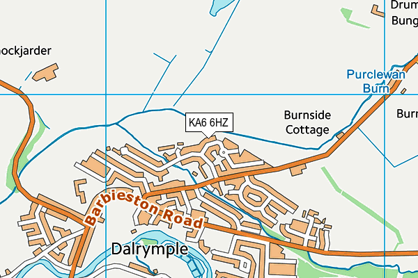 KA6 6HZ map - OS VectorMap District (Ordnance Survey)