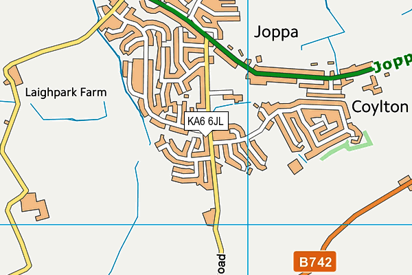 KA6 6JL map - OS VectorMap District (Ordnance Survey)