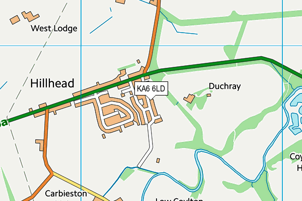 KA6 6LD map - OS VectorMap District (Ordnance Survey)