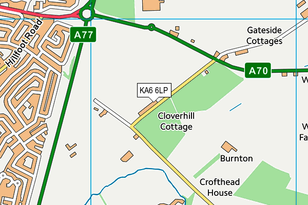KA6 6LP map - OS VectorMap District (Ordnance Survey)