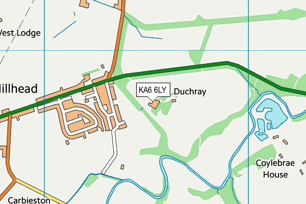 KA6 6LY map - OS VectorMap District (Ordnance Survey)