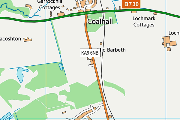 KA6 6NB map - OS VectorMap District (Ordnance Survey)