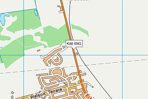 KA6 6NG map - OS VectorMap District (Ordnance Survey)