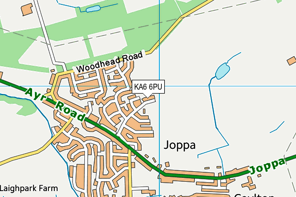 KA6 6PU map - OS VectorMap District (Ordnance Survey)