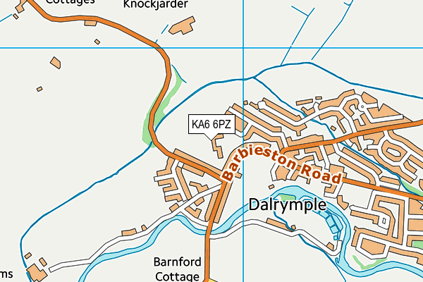 KA6 6PZ map - OS VectorMap District (Ordnance Survey)