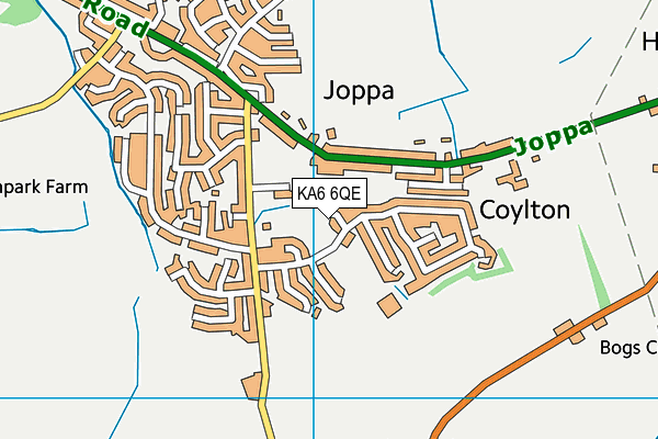 KA6 6QE map - OS VectorMap District (Ordnance Survey)