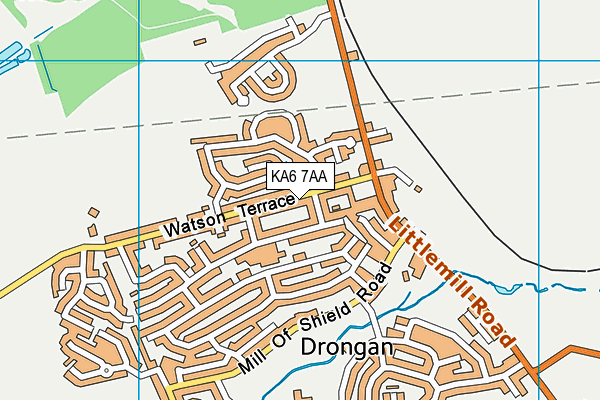 KA6 7AA map - OS VectorMap District (Ordnance Survey)