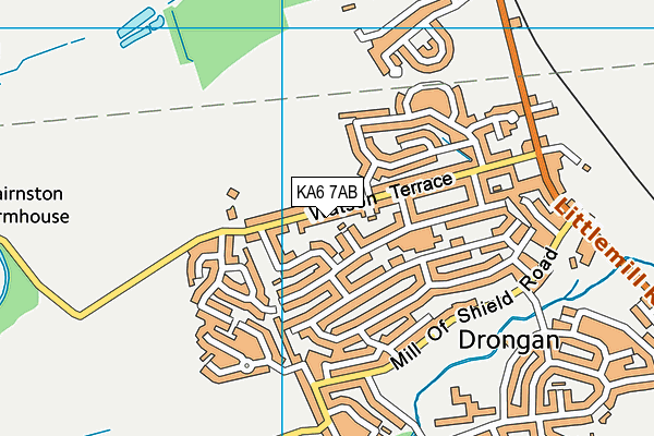 KA6 7AB map - OS VectorMap District (Ordnance Survey)