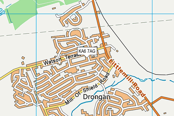 KA6 7AG map - OS VectorMap District (Ordnance Survey)