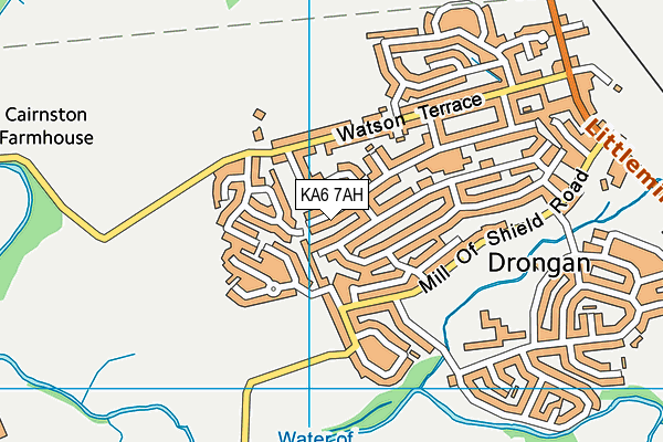 KA6 7AH map - OS VectorMap District (Ordnance Survey)