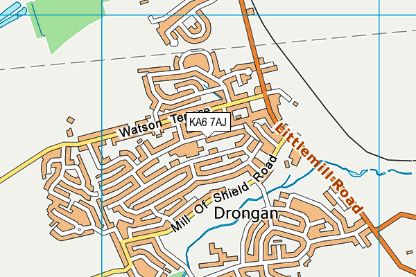 KA6 7AJ map - OS VectorMap District (Ordnance Survey)