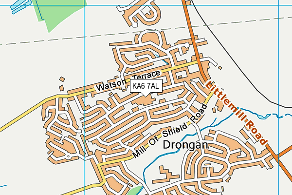 KA6 7AL map - OS VectorMap District (Ordnance Survey)