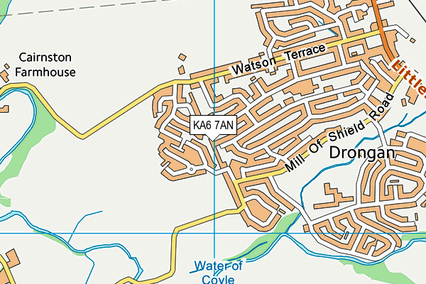 KA6 7AN map - OS VectorMap District (Ordnance Survey)