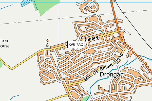 KA6 7AQ map - OS VectorMap District (Ordnance Survey)