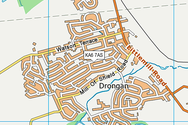 KA6 7AS map - OS VectorMap District (Ordnance Survey)