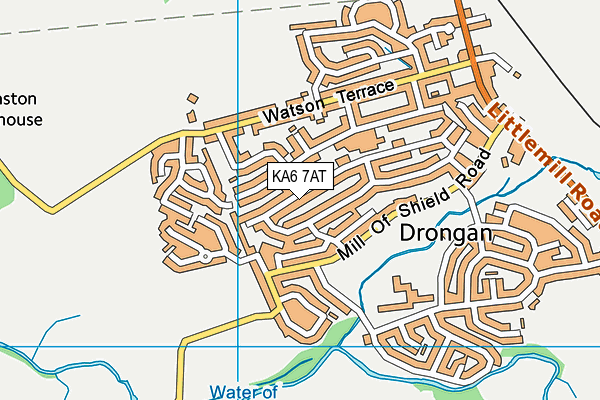 KA6 7AT map - OS VectorMap District (Ordnance Survey)