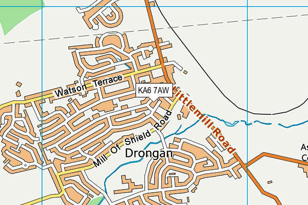 KA6 7AW map - OS VectorMap District (Ordnance Survey)