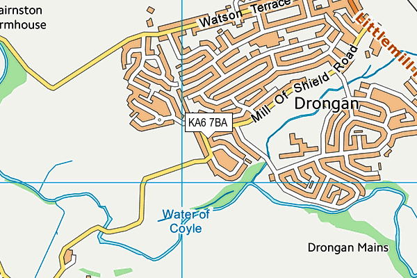 KA6 7BA map - OS VectorMap District (Ordnance Survey)