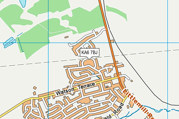 KA6 7BJ map - OS VectorMap District (Ordnance Survey)