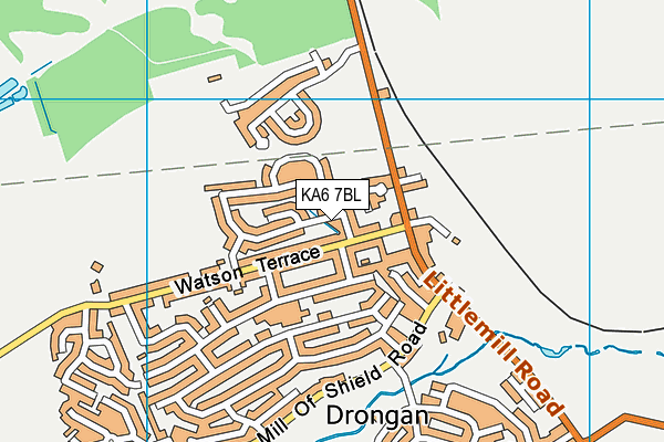 KA6 7BL map - OS VectorMap District (Ordnance Survey)
