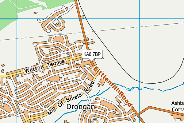 KA6 7BP map - OS VectorMap District (Ordnance Survey)