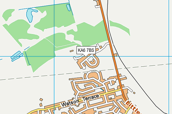 KA6 7BS map - OS VectorMap District (Ordnance Survey)