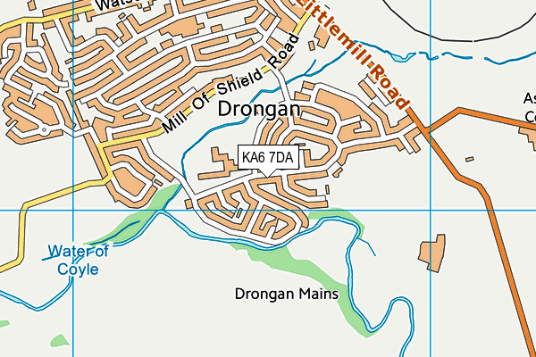 KA6 7DA map - OS VectorMap District (Ordnance Survey)