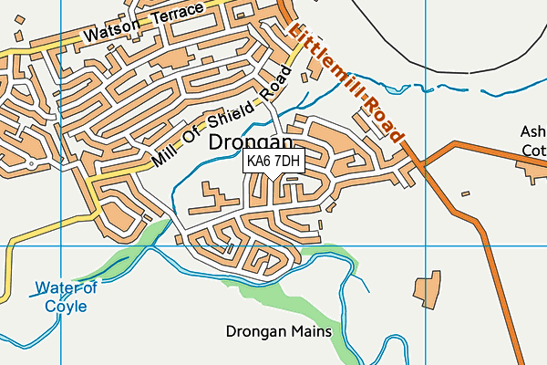 KA6 7DH map - OS VectorMap District (Ordnance Survey)