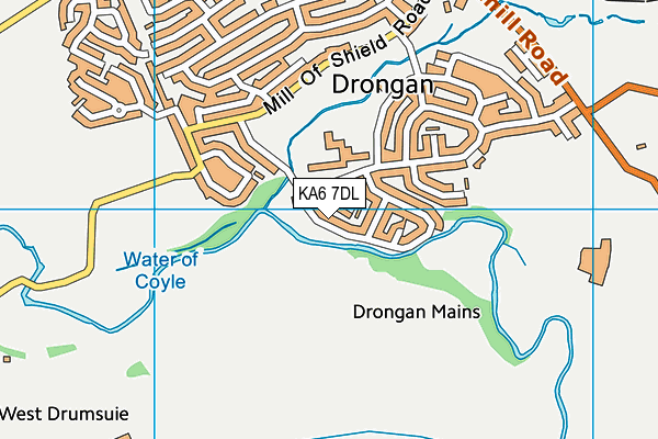 KA6 7DL map - OS VectorMap District (Ordnance Survey)