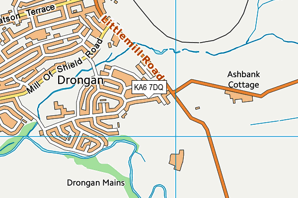 KA6 7DQ map - OS VectorMap District (Ordnance Survey)
