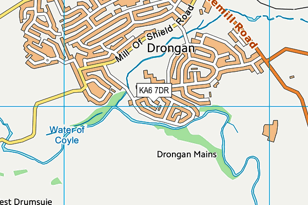 KA6 7DR map - OS VectorMap District (Ordnance Survey)