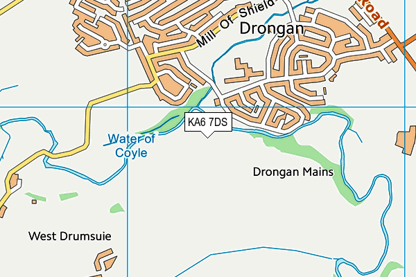 KA6 7DS map - OS VectorMap District (Ordnance Survey)