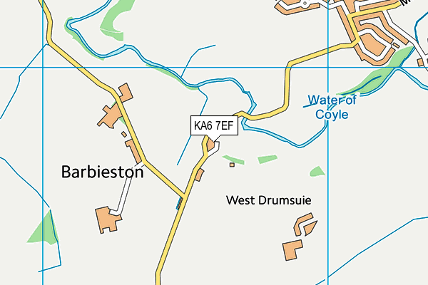 KA6 7EF map - OS VectorMap District (Ordnance Survey)