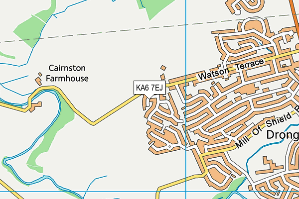 KA6 7EJ map - OS VectorMap District (Ordnance Survey)