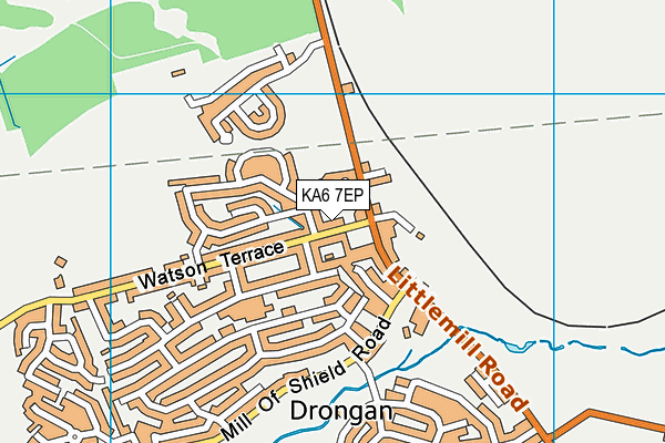KA6 7EP map - OS VectorMap District (Ordnance Survey)